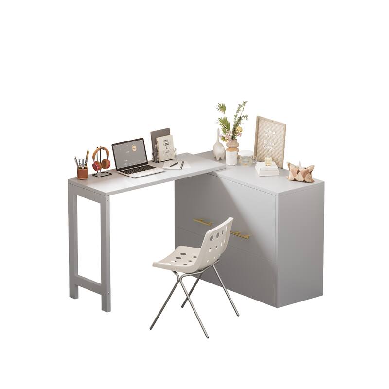 Twin Murphy Cabinet Bed - Space-Saving Foldable Bed with Adjustable Desk & Storage Drawers for Guest Rooms