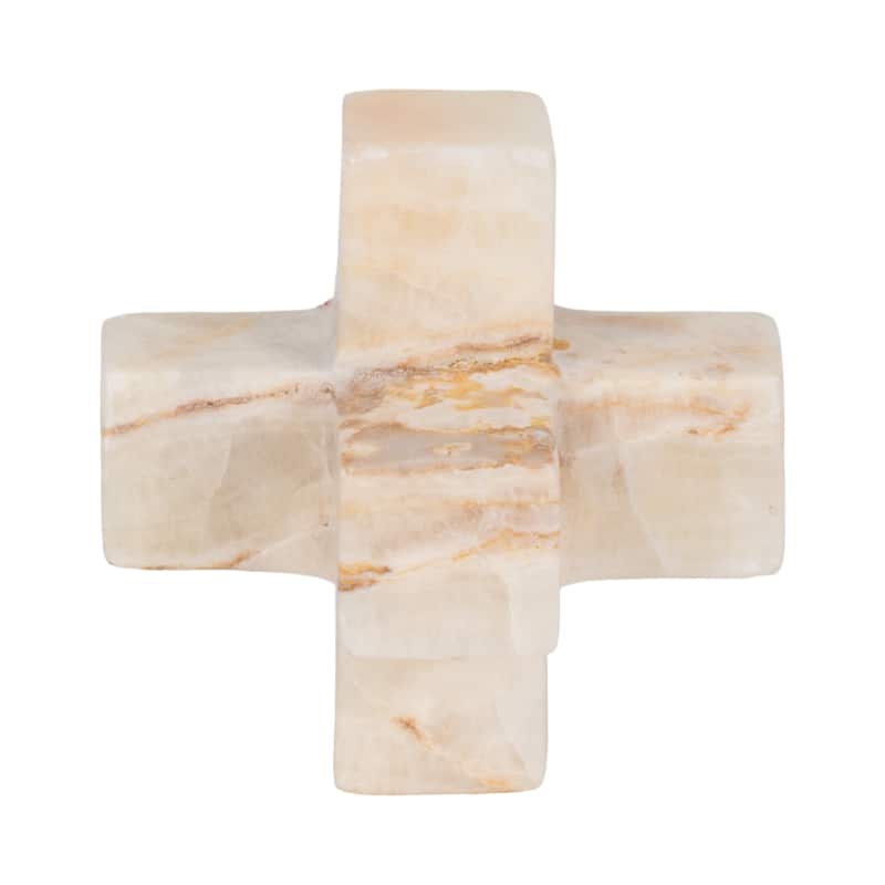 Sagebrook Home Gustavo Style Marble Onyx 4"H Jack - 4" x 4" x 4"