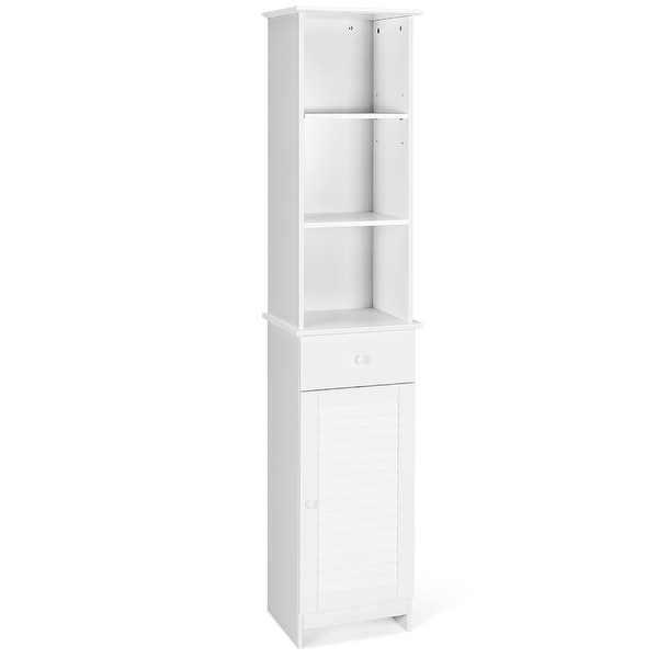 Tall open on sale storage cabinet