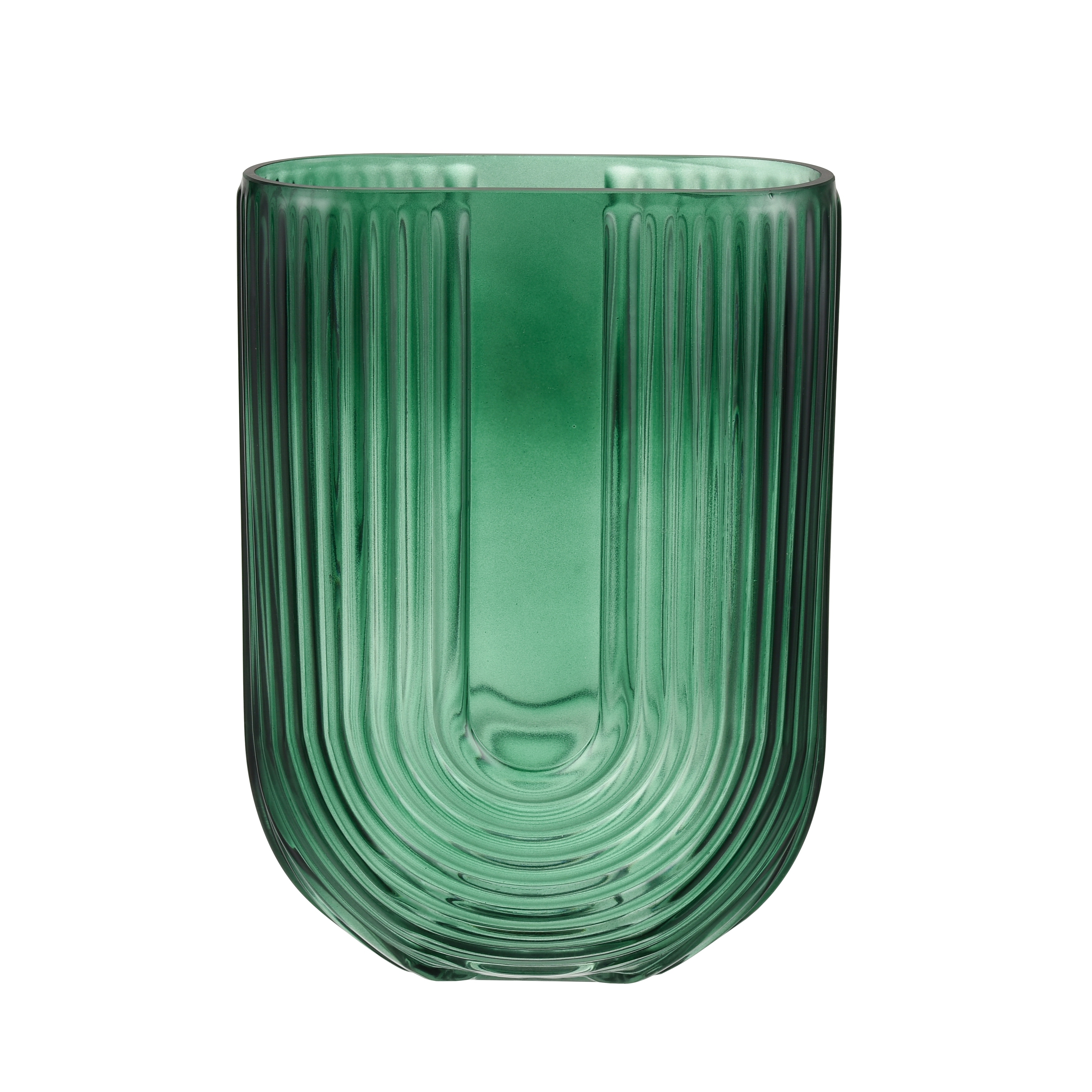 Elk Home Dare Green Finish Glass 6.75 Inch Wide Vase