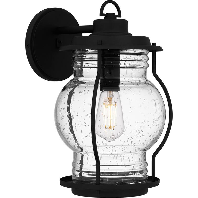 Earth Black One Light Outdoor Wall Mount from the Luther Collection