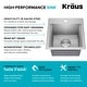 preview thumbnail 121 of 150, KRAUS Kore Workstation Drop-In Stainless Steel Kitchen Sink