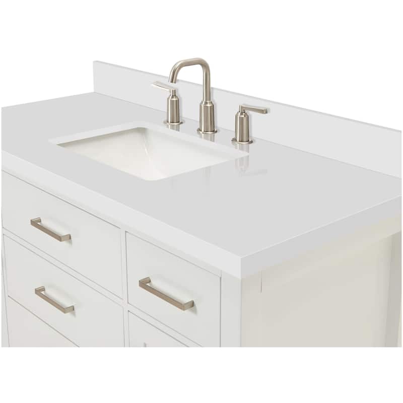 Ariel H049SWQRVO Bristol 49" Free Standing Single Rectangular Basin
