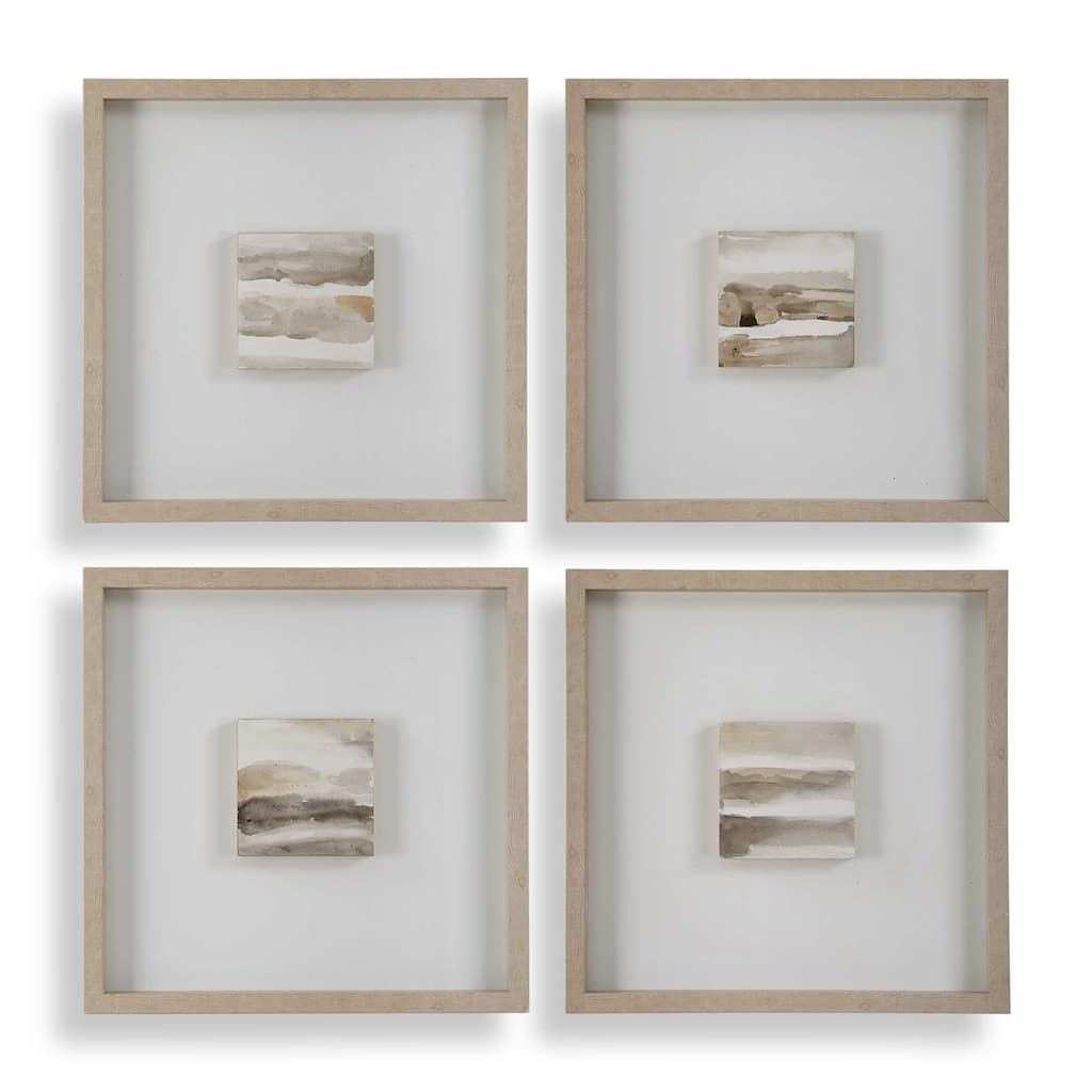 Uttermost Studying Sepia Hand Painted Canvases (Set of 4)