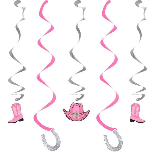 Shop Club Pack Of 30 Pink Bandana Cowgirl Assorted Dizzy Danglers