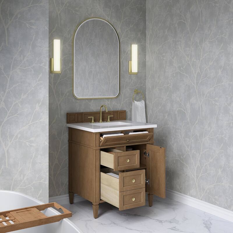 James Martin Vanities 655-V30-3WZ Brittany 30" Free Standing Single