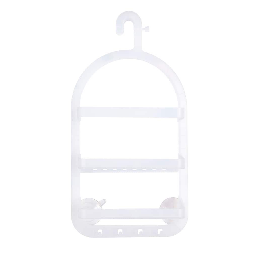 Kenney Small Frosted Hanging Shower Caddy - 5" D x 10" W x 20" H