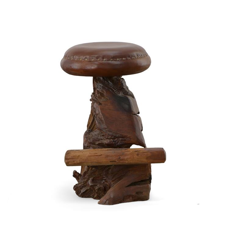 Old Growth Teak Root Counter Stool - Bar Height