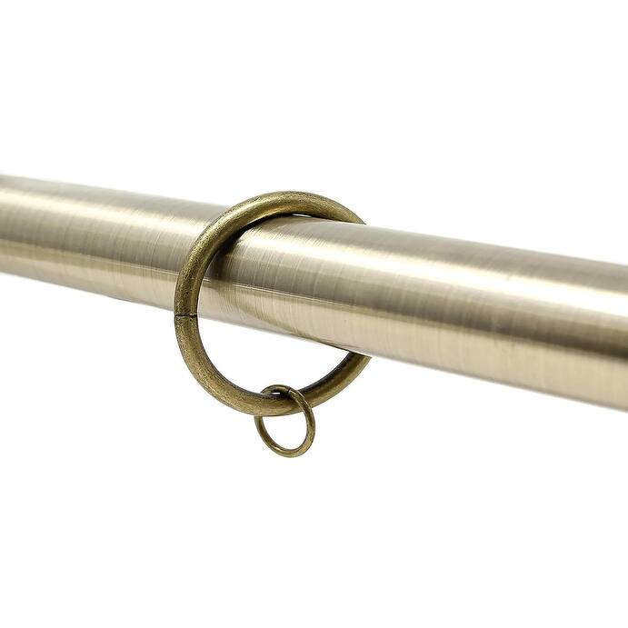 MARS EXPORTS 24-Pack Wooden Curtain Rings - Golden Rosewood For 1-1.5 Inch Rods, Drapery & Shower Hooks