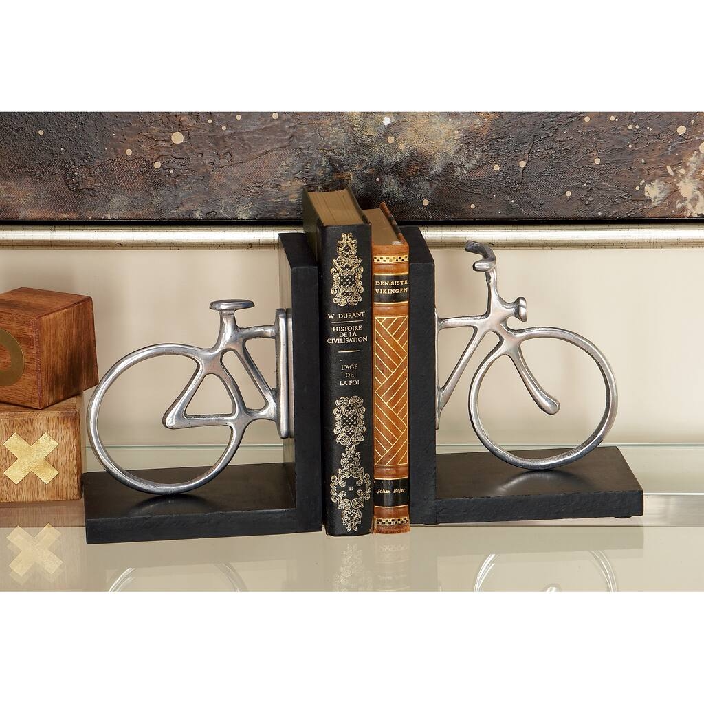 Silver MDF Vintage Bookends Cars and motorcycles (Set of 2) - Overstock ...
