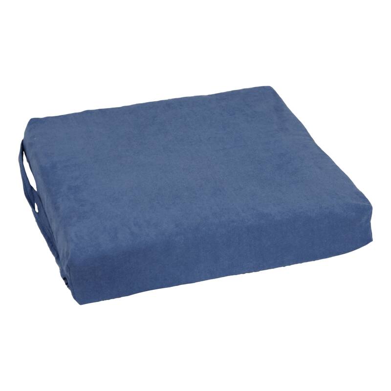 16-inch Square Indoor Microsuede Chair Cushions (Set of 2 or 4) - 16 x 16