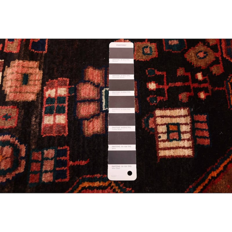 ECARPETGALLERY Hand-knotted Konya Anatolian Black Wool Rug - 3'8 x 6'9