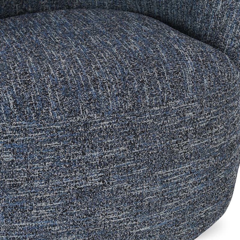 Classic Home Andrea Swivel Accent Chair in Blue