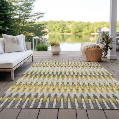 Machine Washable Indoor/ Outdoor Chantille Moroccan Rug