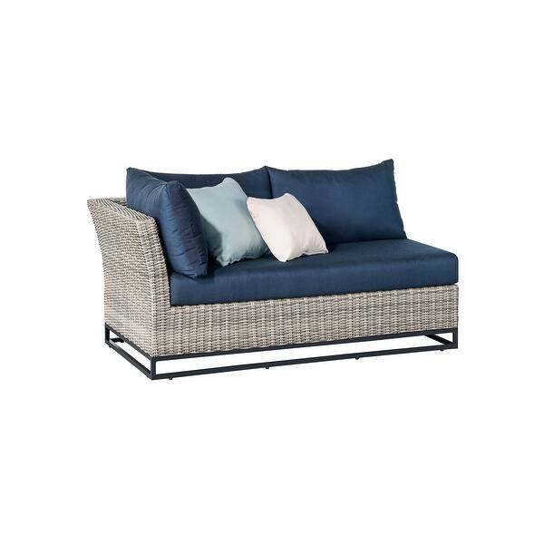 Shop Martha Stewart Clarence 4pc Aluminum Frame Patio Conversation Set Overstock 30972100