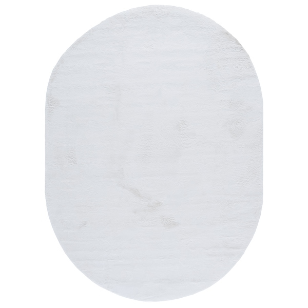 SAFAVIEH Faux Rabbit Fur Machine Washable Slip Resistant Rug - On