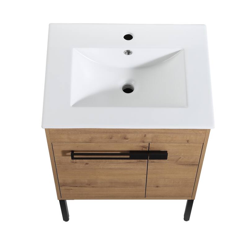 24 Inch Bathroom Vanity With Sink Freestanding or Floating is Optional Conversion - 24.00"W * 18.31"D * 35.60"H