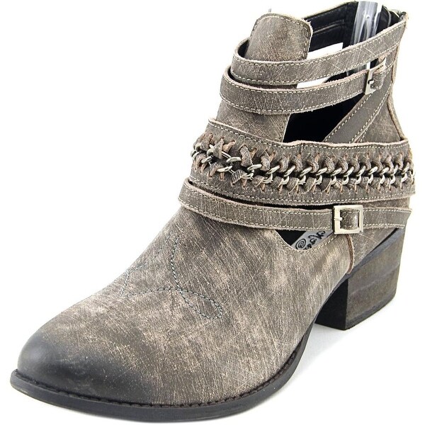 Naughty Monkey FishTail Women Round Toe Synthetic Gray Ankle Boot