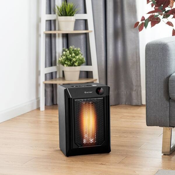 Shop Costway Portable Electric Space Heater 1500w 12h Timer Led