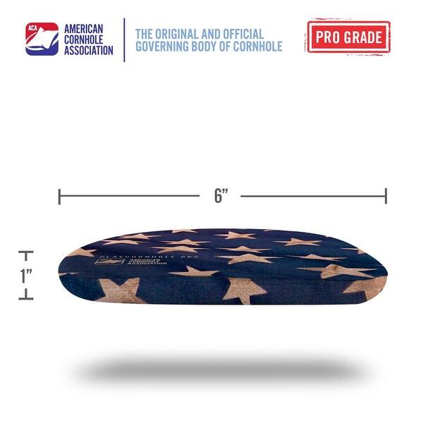 Cloth American Flag Blue Dual Sided Cornhole Bags