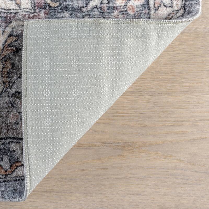 Nuloom Tahlea Medallion Machine Washable Area Rug