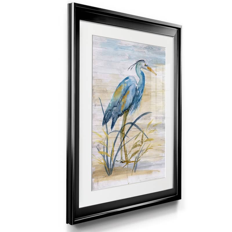 Blue Heron I Premium Framed Print - Ready to Hang