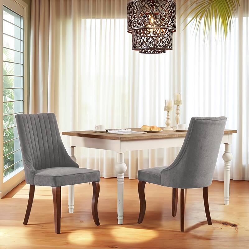 Comfy Fabric Upholstered Dining Chair (Set of 4)