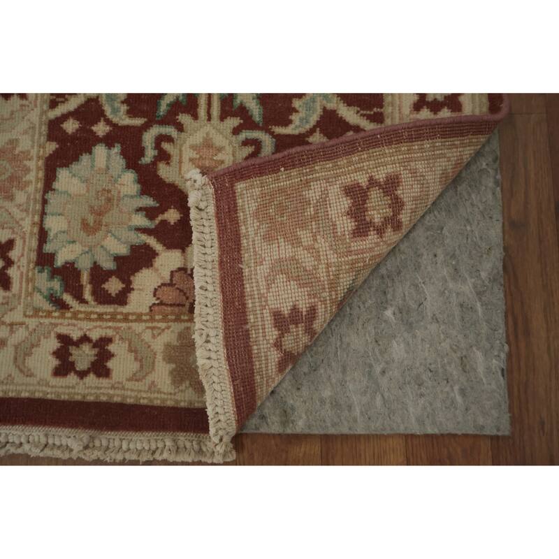 Hand Knotted Oriental 100% Wool Carpet Traditional All-Over Oranges & Rust Ziegler Area Rug - 3' 10'' X 2' 0''