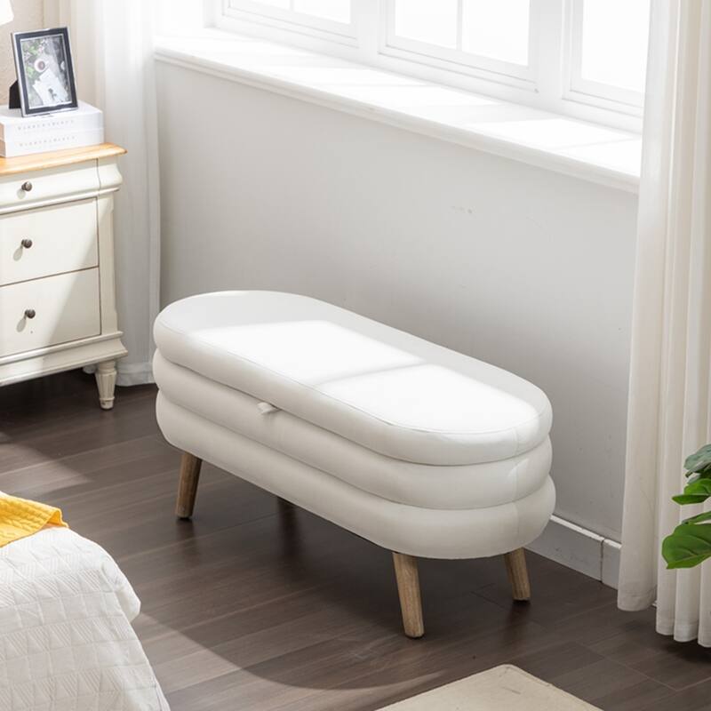 Storage Bench Bedroom Bench With Wood Legs