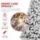preview thumbnail 75 of 131, Glitzhome 6FT/7.5FT/9FT/11FT Snow Flocked Pre-lit Artificial Fir Christmas Trees