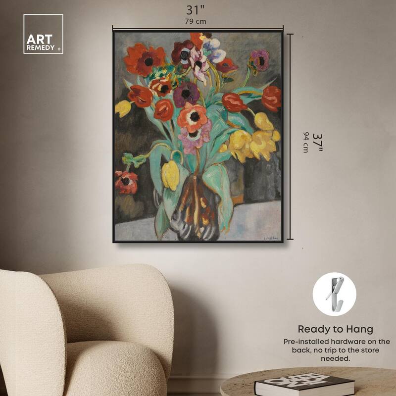 Valtat Anemones Tulipes Canvas by Art Remedy