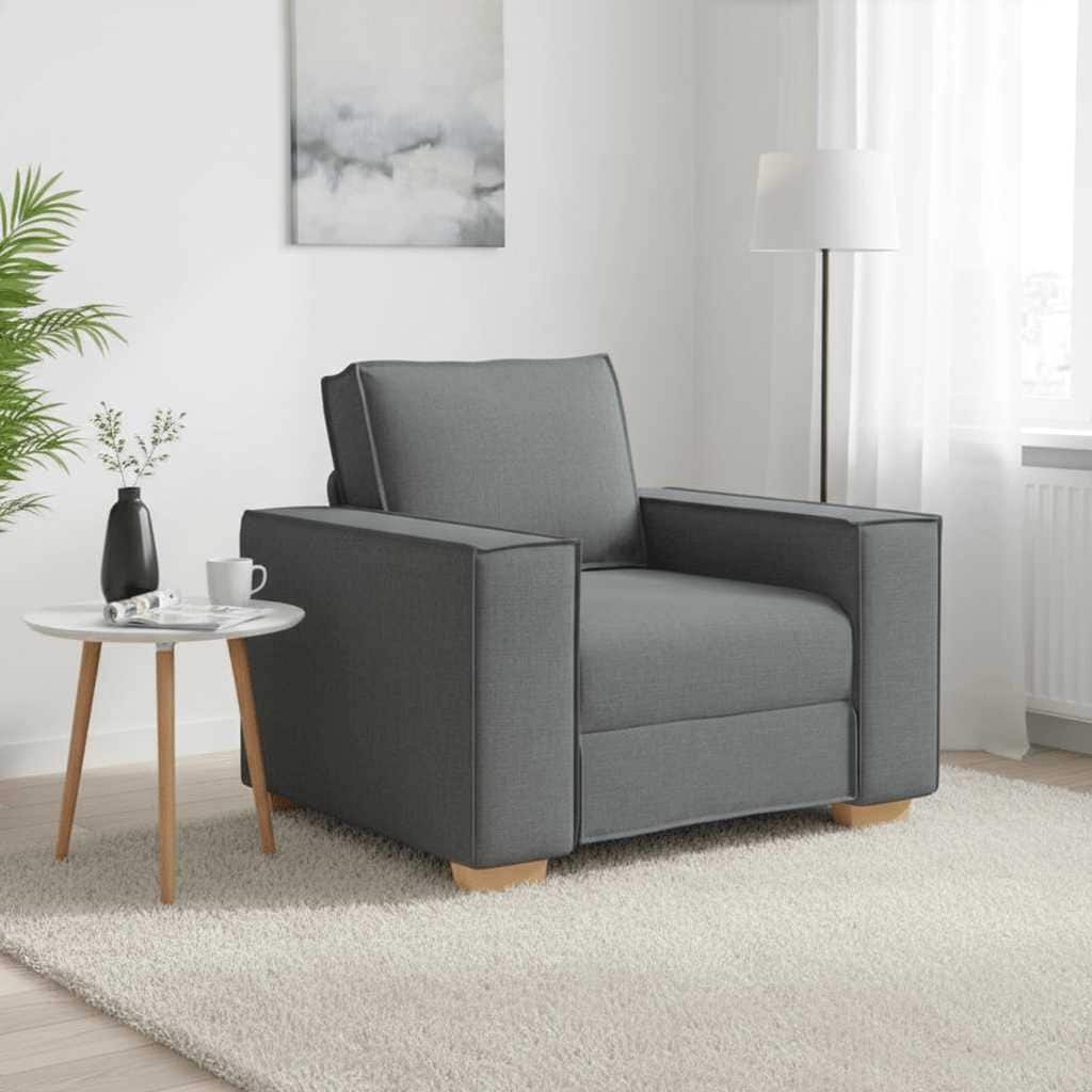 vidaXL Sofa Chair Dark Grey 23.6 " Fabric
