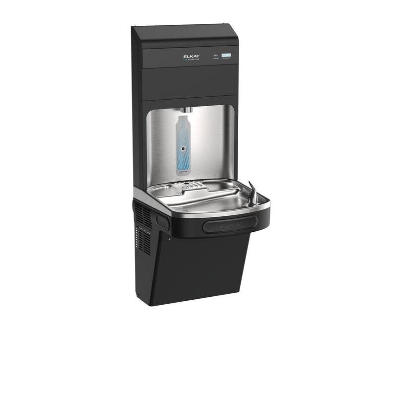 Elkay LZS8WSBPRO-FSR5 Elkay Pro Filtration Bottle Filling Station and - Black Stainless