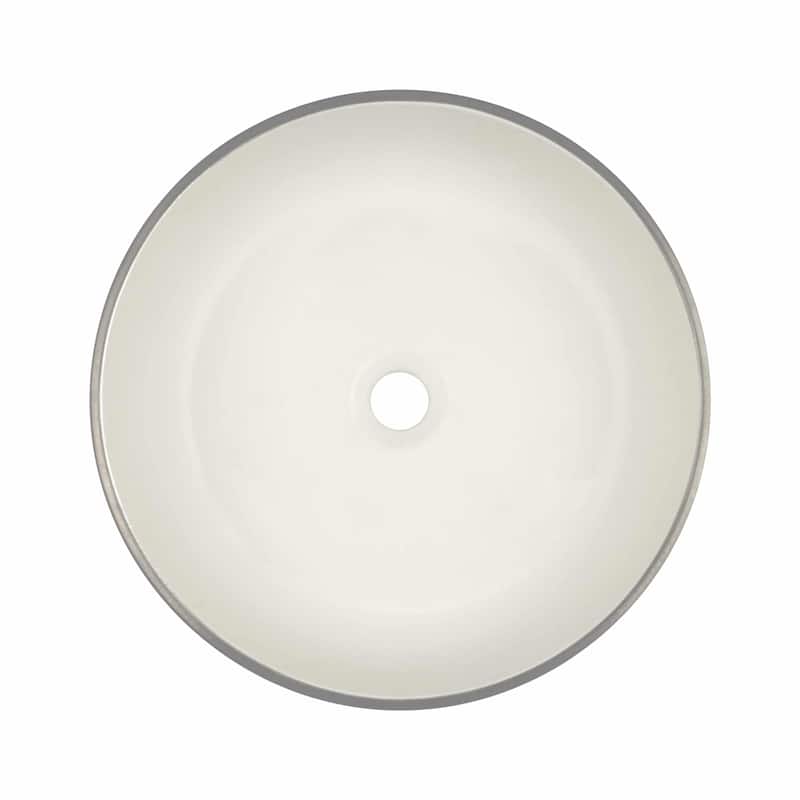 Bliss Fireclay Vessel Bathroom Sink - 16" x 16" x 4.5"