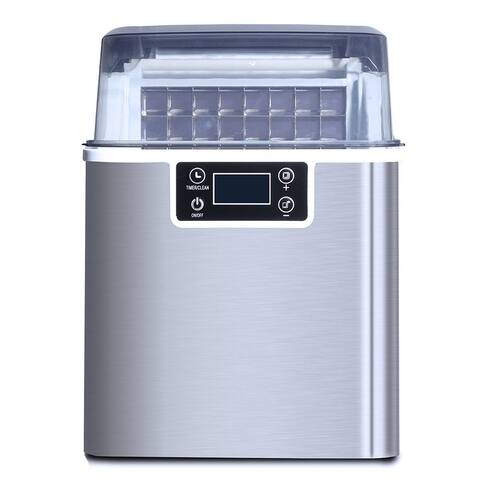 WANDOR 44 Pound 1 Gallon Countertop Self Cleaning Ice Maker with Ice Scoop - 21