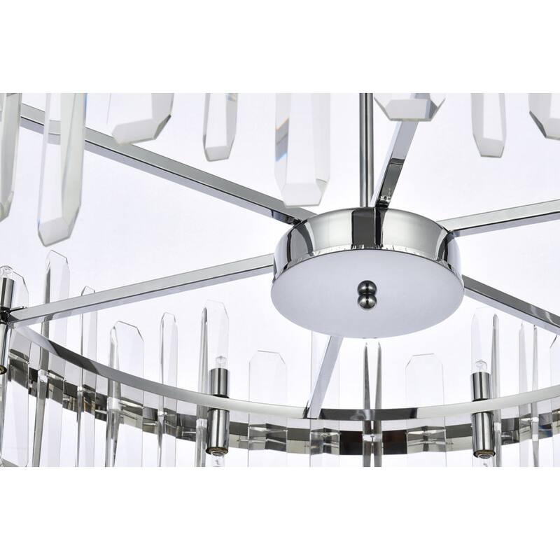 Indigo Home 32 inch crystal round chandelier