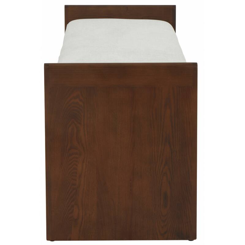 SAFAVIEH Couture Alecsandra Wood Bench - 60 In W x 18 In D x 22 In H - 60Wx18Dx22H