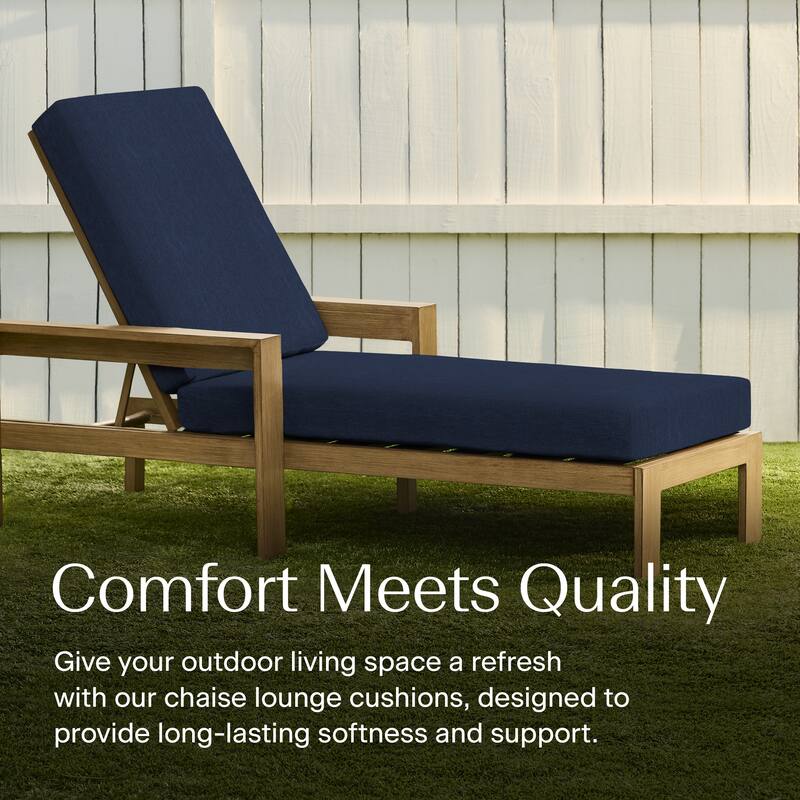 Textured Chaise Lounge Cushion - 22.5" wide x 70" long x 45" deep x 3.5" thick