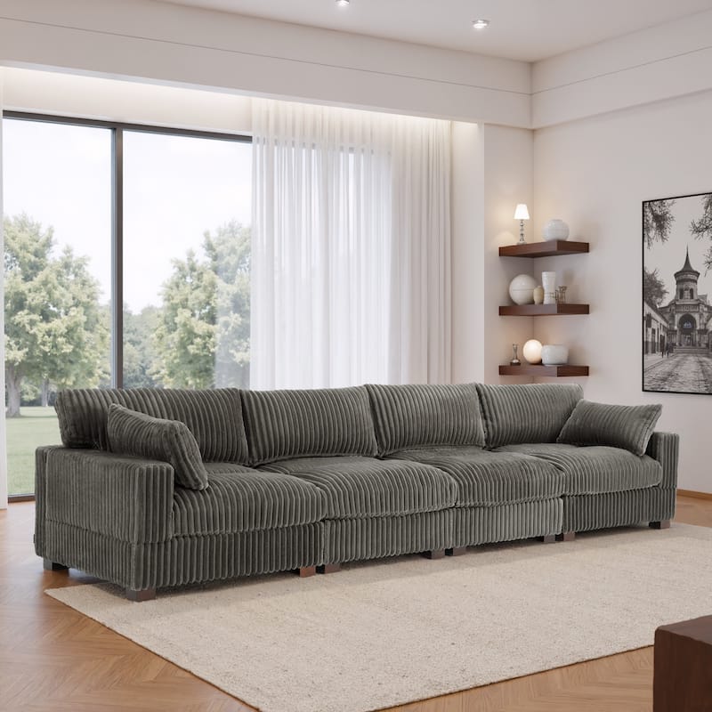 U-shaped Modular Sectional Set Upholstered Sofa Couch
