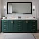 Option Green / White Quartz Top / Brushed Gold Hardware
