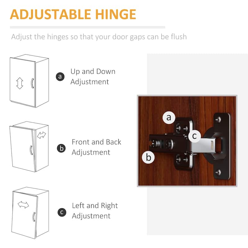2-Door Kitchen Pantry Storage Cabinet