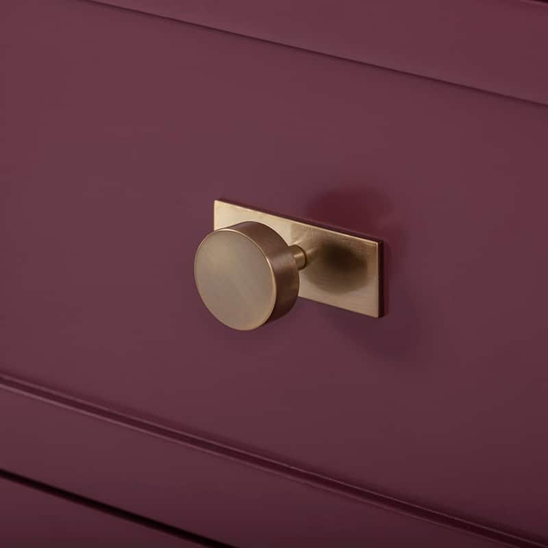 Alana Bathroom Vanity Cabinet in Burgundy Red