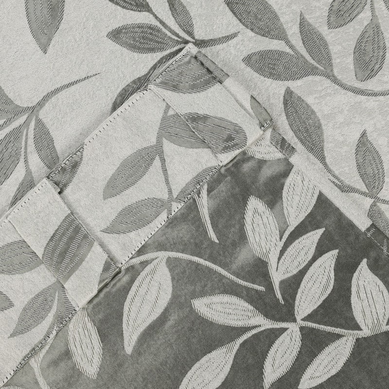 Superior Leaves Machine Washable Room Darkening Curtains with Back Tabs, Set of 2