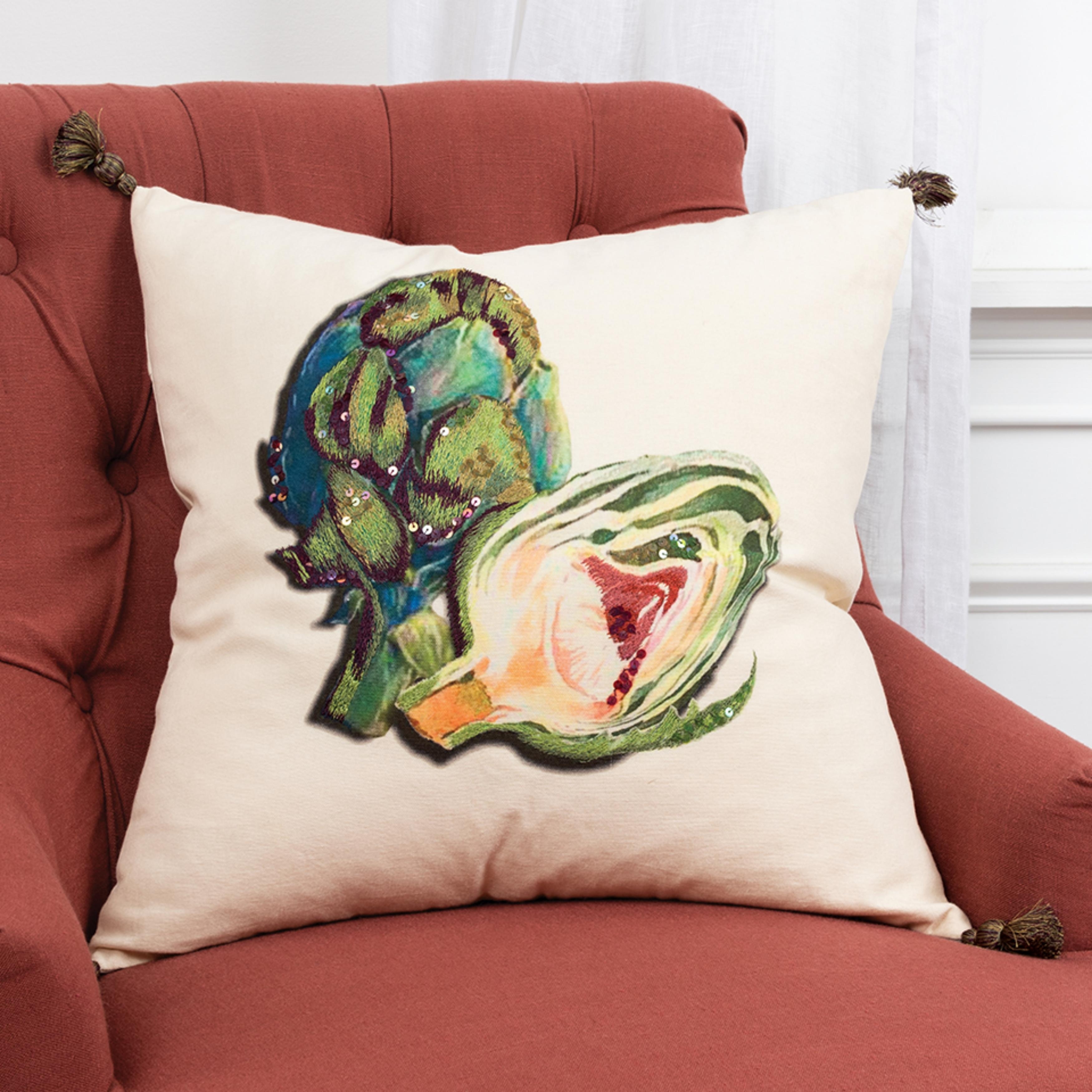 Artichoke Cotton Light Texture Pillow Cover