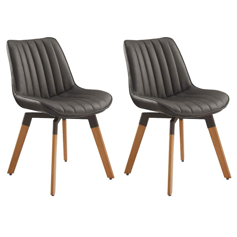 Art Leon Rustic Swivel Dining Chair (Set of 2)