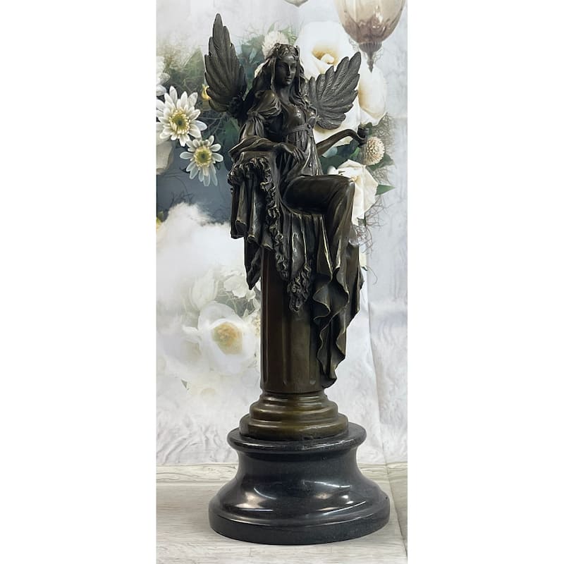 Signed Original Artwork By Cesaro Cleopatra Egyptian Goddess Bronze Sculpture