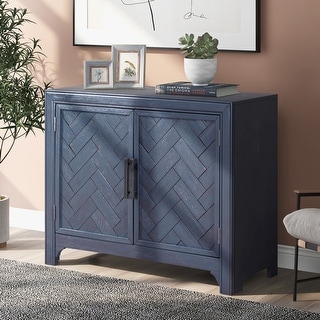 Living Room Wooden Console Table with 2 Shelves