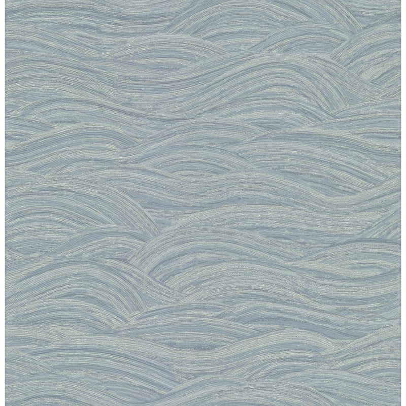 A-Street Prints Leith Blue Zen Waves Wallpaper