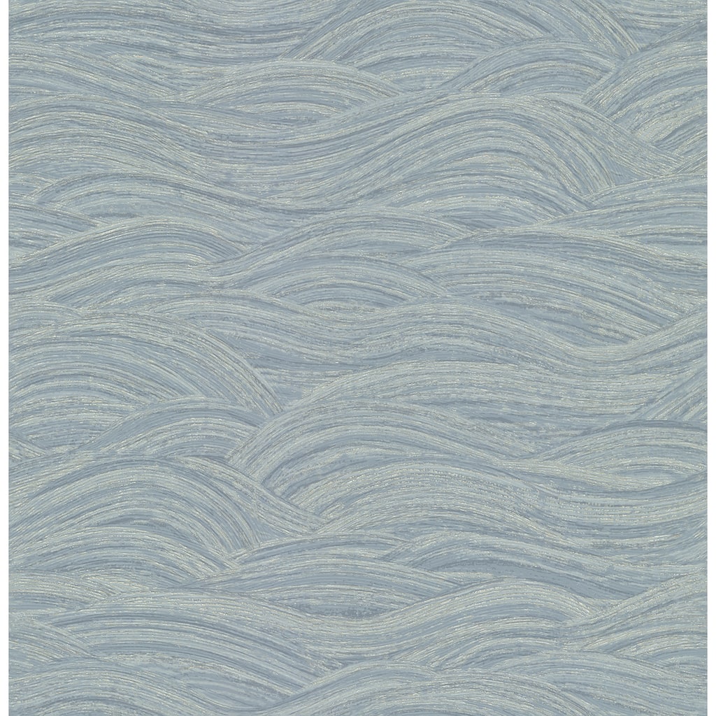 A-Street Prints Leith Blue Zen Waves Wallpaper