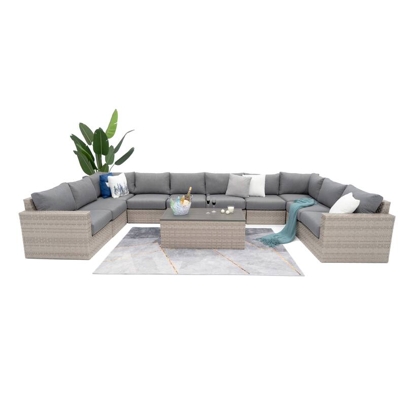 Avalon Bay 11-piece Deep Seating Sectional